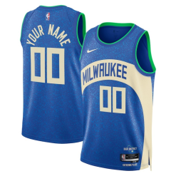 Maillot Basket Milwaukee Bucks Personnalisé Nike City Edition Swingman 2023-24