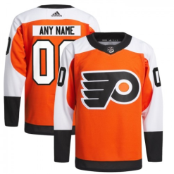 Maillot Hockey Philadelphia Flyers Personnalisé Adidas 2023-24 Orange Authentic