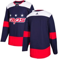 Maillot Washington Capitals Personnalisé Blank Navy Authentic 2018 Stadium Series Stitched