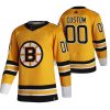 Maillot Boston Bruins Personnalisé 2021 Reverse Retro Authentic Or