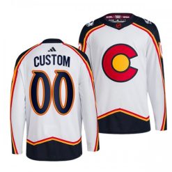 Maillot Hockey Colorado Avalanche 2022-23 Personnalisable Version Reverse Retro 2.0 Authentic Blanc