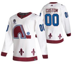 Maillot Hockey Colorado Avalanche Personnalisable 2021 Reverse Retro Authentic Blanc