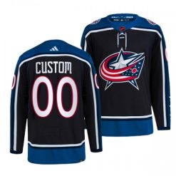 Maillot Hockey Columbus Blue Jackets 2022-23 Personnalisable Version Reverse Retro 2.0 Authentic Noir