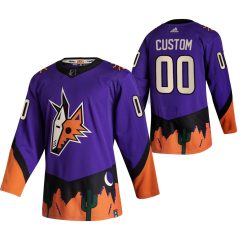 Maillot Hockey Arizona Coyotes Personnalisé 2021 Reverse Retro Authentic Violet