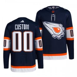 Maillot Edmonton Oilers Personnalisable 2022-23 Navy Version Reverse Retro 2.0 Authentic