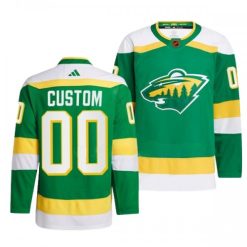 Maillot Minnesota Wild Personnalisable 2022-23 Version Reverse Retro 2.0 Authentic Vert