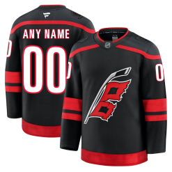Maillot Carolina Hurricanes Fanatics Domicile Premium Personnalisable Noir