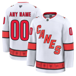Maillot Carolina Hurricanes Fanatics Extérieur Premium Personnalisable Blanc
