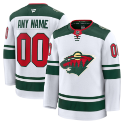 Maillot Minnesota Wild Fanatics Extérieur Premium Personnalisable Blanc