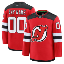 Maillot New Jersey Devils Fanatics Domicile Premium Personnalisé Rouge