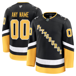 Maillot Pittsburgh Penguins Fanatics Alternate Premium Personnalisé Noir