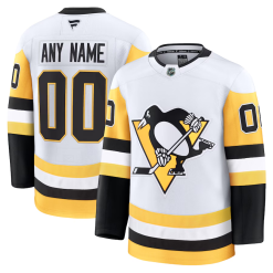 Maillot Pittsburgh Penguins Fanatics Extérieur Premium Personnalisé Blanc