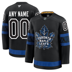 Maillot Toronto Maple Leafs Fanatics Alternate Premium Personnalisé Noir