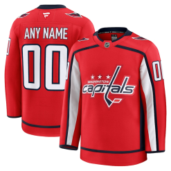 Maillot Washington Capitals Fanatics Domicile Premium Personnalisé Rouge
