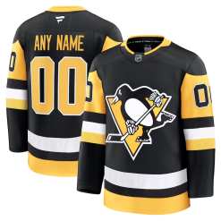 Maillot Pittsburgh Penguins Fanatics Domicile Premium Personnalisé Noir