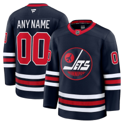 Maillot Winnipeg Jets Fanatics Alternate Premium Personnalisé Navy