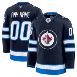 Maillot Winnipeg Jets Fanatics Domicile Premium Personnalisé Navy