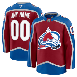 Maillot Hockey Colorado Avalanche Fanatics Domicile Premium Personnalisable Burgundy