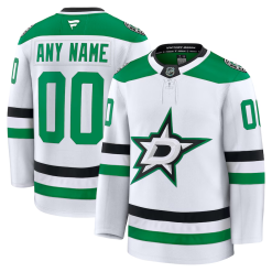 Homme Maillot Hockey Dallas Stars Fanatics Extérieur Premium Personnalisable Blanc