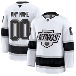 Homme Maillot Hockey Los Angeles Kings Drakt Fanatics Extérieur Premium Personnalisable Blanc